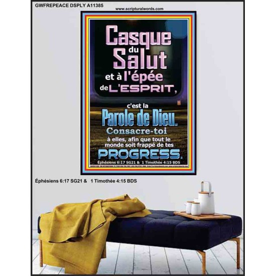 Casque du Salut et à l'épée de l'Esprit, Pouvoir éternel Poster (GWFREPEACE11385) 