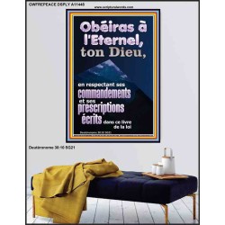 Obéiras à l'Eternel, ton Dieu, en respectant ses commandements Chambre d'enfants (GWFREPEACE11448) "12X14"