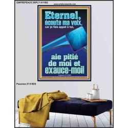 Eternel, aie pitié de moi et exauce-moi!  Écritures bibliques sur le pardon Poster (GWFREPEACE11582) 