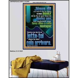 si vous avez de la foi et que vous ne doutez pas œuvre d'art des Écritures Poster (GWFREPEACE12480) 