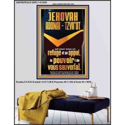 JEHOVAH ADONAI  TZVA'OT Bible de puissance unique Poster (GWFREPEACE12528) "12X14"