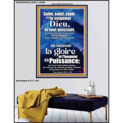 Saint, saint, saint est le Seigneur Dieu, le Tout-Puissant, œuvre d'art affichée (GWFREPEACE9658) 