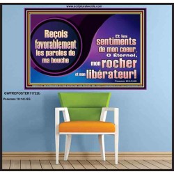 Reçois favorablement les paroles de ma bouche O Éternel, mon rocher. Chrétien vivant juste Poster (GWFREPOSTER11722b) "38X26"