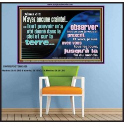 ...observe everything I have commanded you. &oelig;uvres d'art de décoration (GWFREPOSTER12568) "38X26"