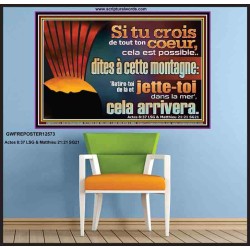 Si tu crois de tout ton coeur. Décoration murale personnalisée (GWFREPOSTER12573) 