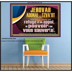 JEHOVAH ADONAI  TZVA'OT le pouvoir |de vous sauver[a]. Affiche d'art religieux (GWFREPOSTER12636) "38X26"