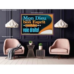 Mon Dieu que ton bon Esprit me conduise sur la voie droite! Affiche d'art mural inspirant ultime (GWFREPOSTER12765) 