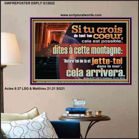 Si tu crois de tout ton coeur. Peintures chrétiennes Poster (GWFREPOSTER12622) 