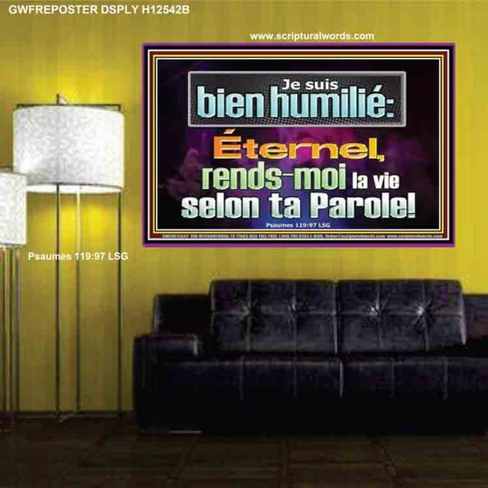 rends-moi la vie selon ta Parole! Affiche Décor des Écritures (GWFREPOSTER12542B) 