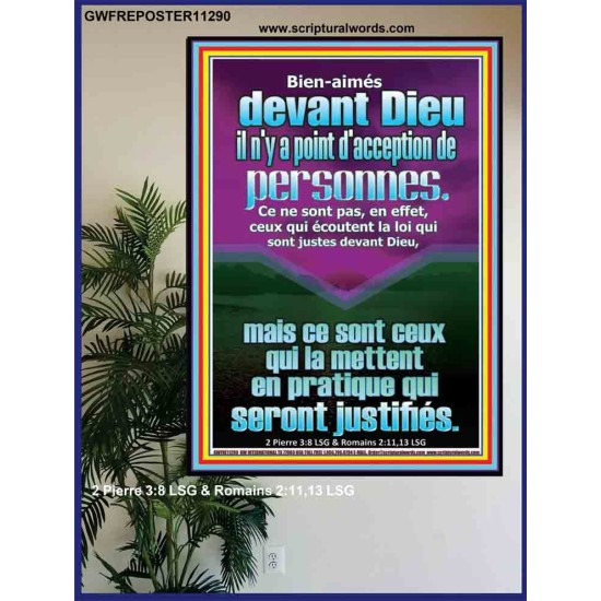 Bien-aimés devant Dieu il n'y a point d'acception de personnes. Impressions d'affiches (GWFREPOSTER11290) 