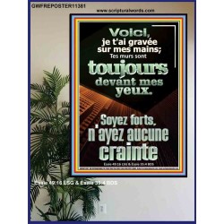 Voici, je t'ai gravée sur mes mains; Affiche biblique unique (GWFREPOSTER11381) 