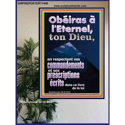 Obéiras à l'Eternel, ton Dieu, en respectant ses commandements Chambre d'enfants (GWFREPOSTER11448) 