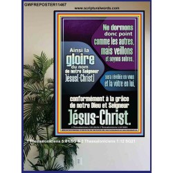 regarde et sois sobre Affiche Art des versets bibliques (GWFREPOSTER11467) "24X36"