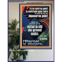 Tu ne suivras point la multitude pour faire le mal; Verset biblique Poster (GWFREPOSTER11479) 