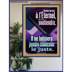 Remets ton sort à l'Éternel, et il te soutiendra, Citations chrétiennes Poster (GWFREPOSTER11492) 