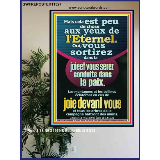 Les montagnes et les collines éclateront en cris de joie devant vous Affiche personnalisée Artwork biblique (GWFREPOSTER11527) 