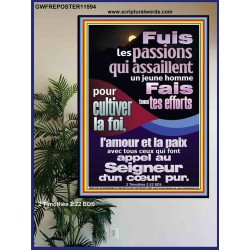 Fuis les passions qui assaillent un jeune homme. Portrait biblique Poster (GWFREPOSTER11594) 