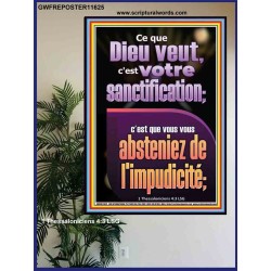 Ce que Dieu veut, c'est votre sanctification; c'est que vous vous absteniez de l'impudicité; Pouvoir ultime Poster (GWFREPOSTER11625) 