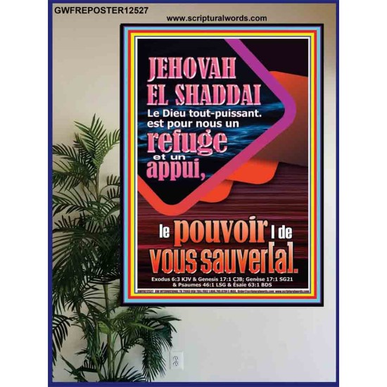 JEHOVAH  EL SHADDAI..Le Dieu tout-puissant Affiche biblique unique (GWFREPOSTER12527) 