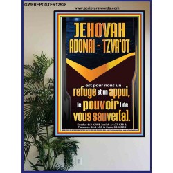 JEHOVAH ADONAI  TZVA'OT Bible de puissance unique Poster (GWFREPOSTER12528) 