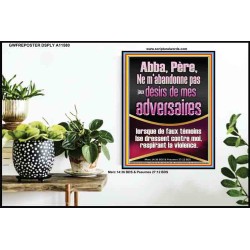 Abba, Père, Ne m'abandonne pas |aux désirs de mes adversaires Versets bibliques pour encourager Poster (GWFREPOSTER11580) 