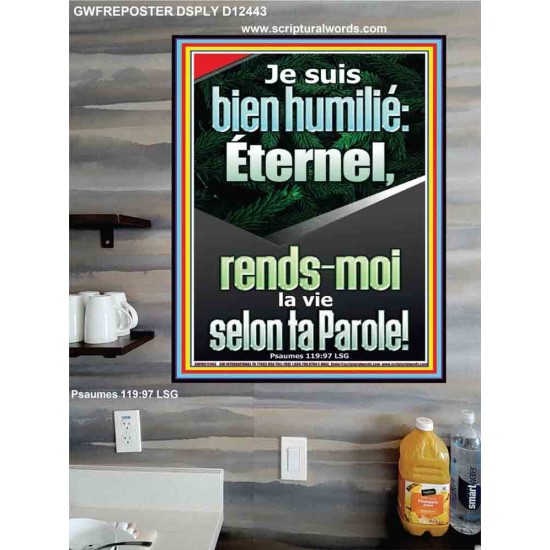 Éternel, rends-moi la vie selon ta Parole! Pouvoir ultime Poster (GWFREPOSTER12443) 