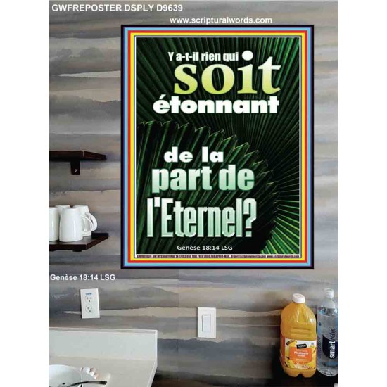 Y a-t-il rien qui soit étonnant de la part de l'Eternel? Affiche murale du sanctuaire (GWFREPOSTER9639) 