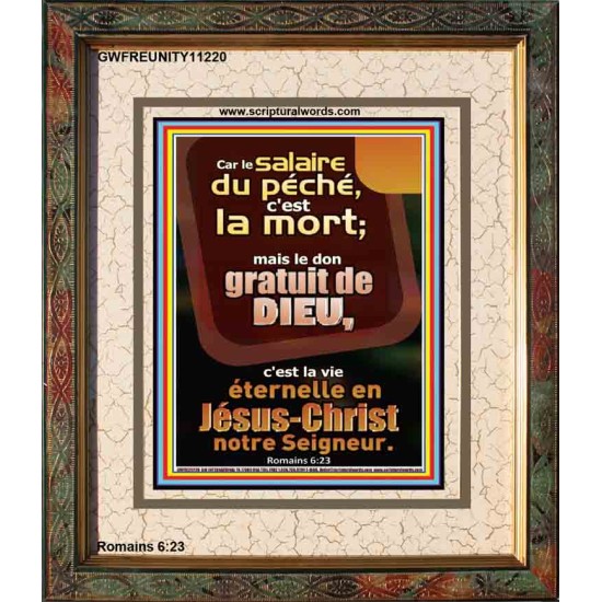 Car le salaire du péché, c'est la mort;  Tableau d'art moderne (GWFREUNITY11220) 