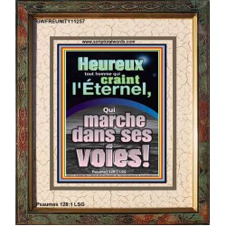 Heureux tout homme qui craint l'Éternel, Qui marche dans ses voies! Portraits Peintures Bibliques (GWFREUNITY11257) 