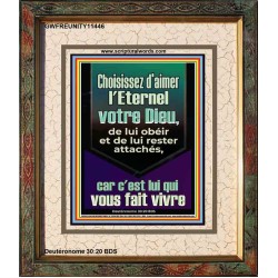Choisissez d'aimer l'Eternel votre Dieu, de lui obéir Portrait d'église (GWFREUNITY11446) 