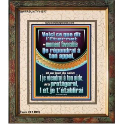 Je te protégerai,|et je t'établirai
  Art & Décoration (GWFREUNITY11577) "20X25"