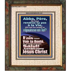 Père, Fais-nous Voir ta Bonté Verset biblique imprimable au portrait (GWFREUNITY11597) "20X25"