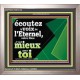 écoutez la voix de l'Eternel, votre Dieu..il vaut mieux pour toi. Cadre scripturaire unique (GWFREVICTOR12746) 