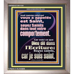 soyez Saints dans tout votre comportement. Nouvelle décoration murale (GWFREVICTOR11558) 