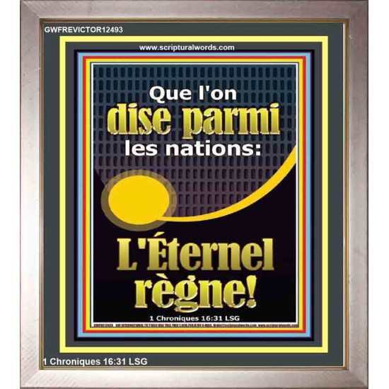 Que l'on dise parmi les nations: L'Éternel règne! Art du portrait chrétien (GWFREVICTOR12493) 