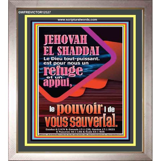 JEHOVAH  EL SHADDAI..Le Dieu tout-puissant Verset biblique (GWFREVICTOR12527) 