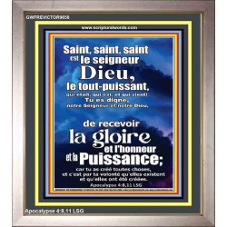 Saint, saint, saint est le Seigneur Dieu, le Tout-Puissant, œuvre d'art portraitée (GWFREVICTOR9658) 