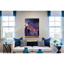 TRUST IN THE LORD   Christian Artwork Acrylic Glass Frame   (GWABIDE 1030)   "16X24"