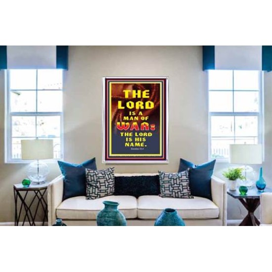 THE LORD IS A MAN OF WAR   Bible Verse Art Prints   (GWABIDE 120)   