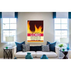 WALL OF FIRE ROUND ABOUT YOU   Bible Verses Poster   (GWABIDE 186)   "16X24"