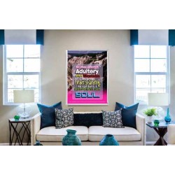 ADULTERY WITH A WOMAN   Large Frame Scripture Wall Art   (GWABIDE 1941)   