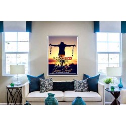 BE LOOSED FROM THIS BOND   Acrylic Glass Frame Scripture Art   (GWABIDE 4109)   "16X24"