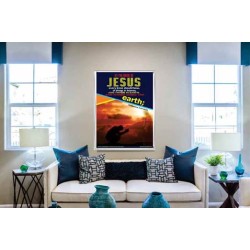 AT THE NAME OF JESUS   Contemporary Christian Wall Art Acrylic Glass frame   (GWABIDE 4530)   