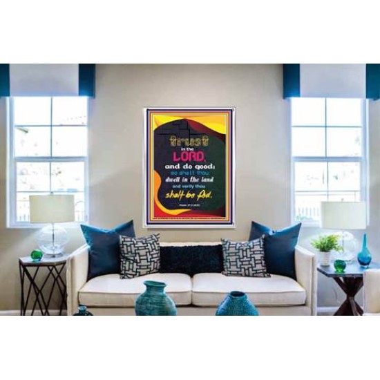 TRUST IN THE LORD   Bible Verses Framed Art   (GWABIDE 4779)   