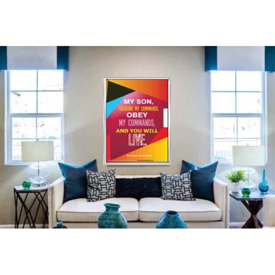 YOU WILL LIVE   Bible Verses Frame for Home   (GWABIDE 4788)   