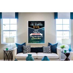 WAIT ON THE LORD   Bible Verses Frame Online   (GWABIDE 5177)   "16X24"