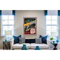 THE PATHS OF THE LORD   Framed Religious Wall Art Acrylic Glass   (GWABIDE 5277)   
