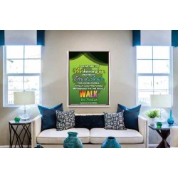 WE ARE HIS WORKMANSHIP   Acrylic Glass framed scripture art   (GWABIDE 6880)   "16X24"