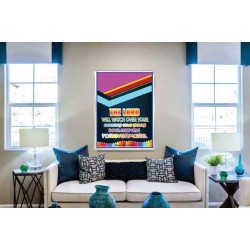 THE LORD WILL WATCH OVER YOUR GOING AND COMING   Contemporary Christian Paintings Acrylic Glass frame   (GWABIDE 6887)   
