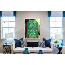 TOUCH NOT MINE ANOINTED   Bible Verse Wall Art Frame   (GWABIDE 802)   "16X24"